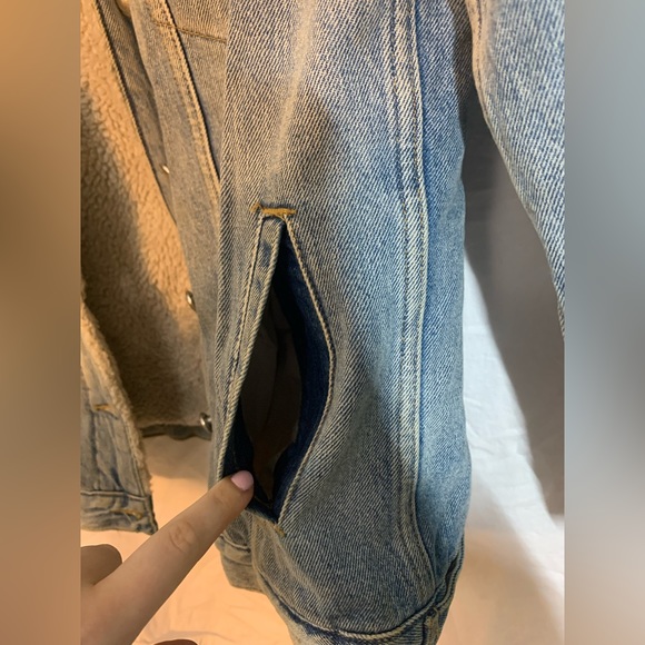 Wilfred Free Denim Sherpa Jacket - Picture 7 of 13